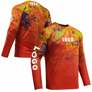 Camisa de pesca con capucha Upf 50 de rendimiento de poliéster de secado rápido con impresión por sublimación de alta calidad OEM 2025 - Product Image 3