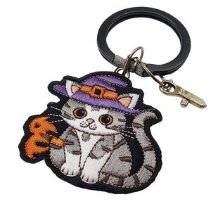 Regalo promocional de fiesta, llavero bordado personalizado, calabaza de Halloween - Product Image 2