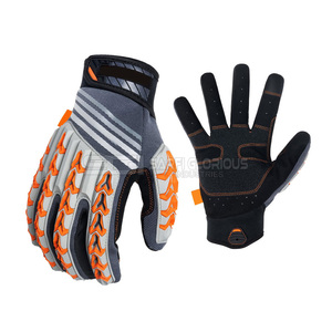Guantes de Trabajo de Cuero/Algodón Más Vendidos en 2025, Tejido Ligero, Guantes de Seguridad Certificados, Precio Económico - Product Image 1