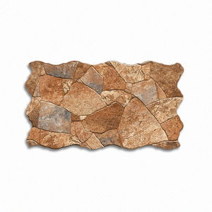 Carrelage mural en céramique d'impression numérique de conception chic de luxe 31x56 cm finition mate avec la texture rugueuse pour la profondeur élevée d'Inter Lock - Product Image 5