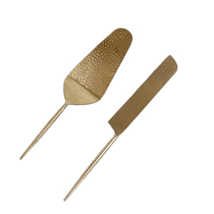 Cuchillos cortadores multifuncionales artesanales, pala para Pizza, cuchillo para pastel de boda y juego de servidor, acero inoxidable multicolor para el hogar - Product Image 3