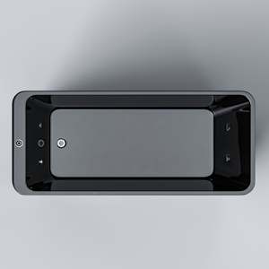 Baignoire autoportante ICEGALAX au design moderne, forme rectangulaire, en fibre de verre - Product Image 2