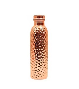 Bouteille d'eau en cuivre pur | Boissons ayurvédiques étanches | Bouteilles en métal écologiques pour un usage quotidien - Product Image 3