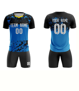 Uniforme de Fútbol Personalizado a Medida, Jersey de Fútbol con Sublimación Completa, Pantalones Cortos Elásticos en Cuatro Direcciones, Conjunto Profesional para Partidos de Equipo - Product Image 4
