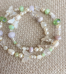Trendy <b>Beaded</b> <b>Necklace</b> | butterfly Charm <b>Necklace</b> <b>Beaded</b> Scarf <b>Necklace</b>, Fringe <b>Beaded</b> Bandana - Product Image 2