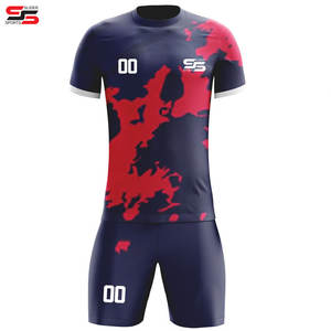 Kit de uniforme de fútbol unisex de alta calidad personalizado, ropa de fútbol para adultos de nuevo diseño con corte automático, conjunto completo de clubes calientes - Product Image 5