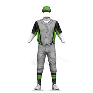 Customizable High Quality Lightweight <b>Baseball</b> Uniform <b>Sets</b> for Men 100% Polyester Quick Dry Breathable with Custom Team Name - Product Image 2