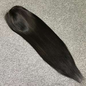 Perruque de cheveux bruts vierges droite à os long de haute qualité la plus vendue en gros non traités avec fermeture à lacet d'un donneur - Product Image 1