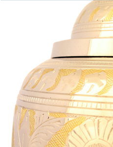 Urnas de cremación conmemorativas de metal portátiles para cenizas humanas, fabricante indio para funerales, los mejores precios - Product Image 6