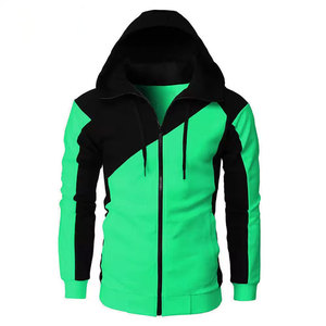 Sweat à capuche thermique sport personnalisable de haute qualité pour hommes avec panneau de fermeture à glissière vierge imprimé en 3D pour l'hiver - Product Image 3