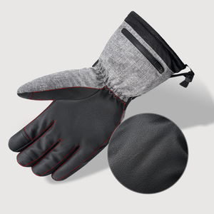 Fabricants d'usine directs gants de ski respirants de haute qualité hiver chaud en cuir Sports en plein air batterie rechargeable Ski - Product Image 4