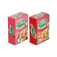 Offre spéciale Emballage de thé aux fruits et aux herbes en poudre pour boisson instantanée saveur fraise Service à thé personnalisé Thé glacé à la pêche