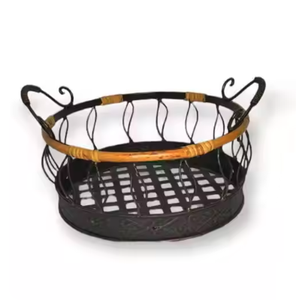 High Demanding Metal Wire Kitchen Decor <b>Basket</b> Handmade Storage <b>Baskets</b> Wire <b>Mesh</b> <b>Basket</b> for Kitchen Storage & Restaurants Use - Product Image 3