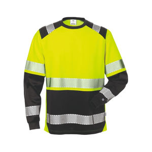 2025 ODM Camisa de trabajo de cuello redondo de alta visibilidad para hombres por encargo Camisa de buena calidad de manga completa reflectante de seguridad Hi Vis Shirt - Product Image 4