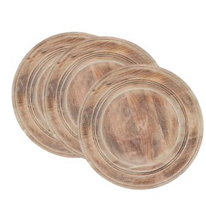 Venta caliente minimalista madera cargador placas Premium Acacia Mango madera cuencos precio al por mayor mango placas de madera - Product Image 5