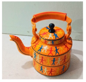 Bouilloire à thé de luxe peinte à la main pour servir le thé, nouveau Look, théière en métal, prix de gros, nouveau Design, nouveau Style - Product Image 4