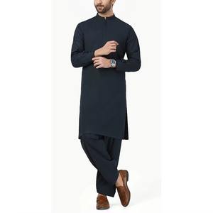 New Arrival Custom Size Pakistani <b>Dress</b> Men Shalwar Kameez Men Clothing Long Sleeve Shalwar Kameez Suit - Product Image 1