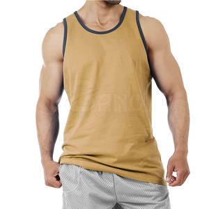 Camiseta sin mangas de verano para hombre al por mayor, de alta calidad, personalizada, con etiqueta privada, transpirable, de punto, de algodón y fibra de bambú, servicio OEM, informal - Product Image 3