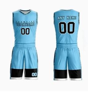 Uniforme de baloncesto del mejor diseño del servicio del OEM para los hombres y uniforme de baloncesto de entrenamiento de secado rápido de la impresión de la sublimación - Product Image 4