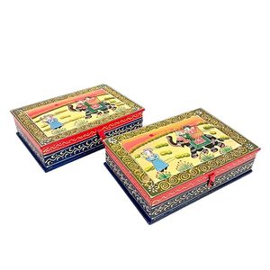 Boîte à bijoux en bois de qualité supérieure, motifs imprimés personnalisés, impression détaillée pour le rangement des accessoires de bijouterie, sur mesure - Product Image 6