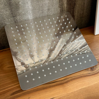 Pommeau de douche pivotant minimaliste de haute qualité, en acier inoxydable poli, fabriqué en Italie