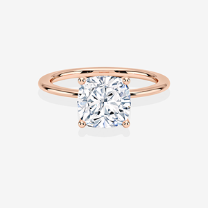 Bague de fiançailles solitaire en diamant de laboratoire certifié IGI, taille coussin 1 carat, en or 14 carats plaqué rhodium, design élégant et tendance - Product Image 4