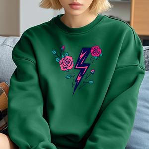 2024เสื้อมีฮู้ดแขนยาวสำหรับผู้หญิงฤดูใบไม้ร่วงเสื้อยืดพิมพ์ลายแฟชั่นเกาหลี - Product Image 4