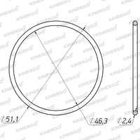 Anillo de Sellado ORAW01 para ORAW01 TF-72SC; TG-81SC (F8F35, GA8F22); TG-81SC (F8G45); TG-80SC U880; U881; UA80