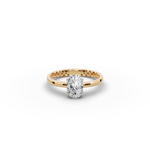 Anillo Solitario con Diamante Ovalado Cultivado en Laboratorio de 1.00 Quilates - Product Image 1