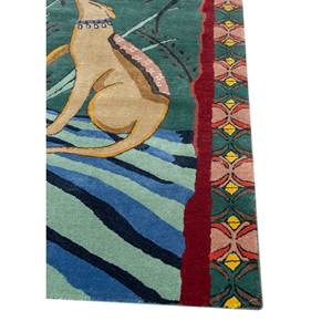 Bodhi Green <b>Hand</b> <b>Tufted</b> Wool & Viscose <b>Rug</b> Top-333 Novelty Pattern for Home Use - Product Image 4