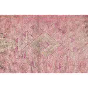 พรมขนาด 2.8x10 ฟุต, พรมวินเทจแบบ Runner, พรมเปอร์เซียสีชมพู - Product Image 4