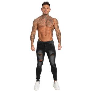 กางเกงยีนส์ผู้ชายทรงสลิมฟิต สไตล์ลำลอง ลุคเท่ๆ แบบดิสเทรส ล้างสีแบบแอซิดวอช มีกระเป๋าหน้า-หลัง รับสกรีนโลโก้ ราคาขายส่ง - Product Image 1