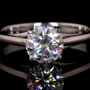 Anillo de Compromiso Solitario con Diamante Cultivado en Laboratorio, Color E, 3.5g, Oro Sólido de 14k, Certificado IGI, Dhanlaxmi Export - Product Image 3