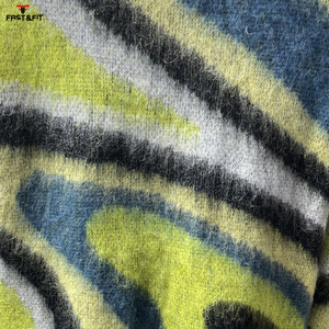 Pull en maille polaire anti-rides personnalisé, respirant, col rond, hiver, avec options personnalisables et logo frontal - Product Image 6