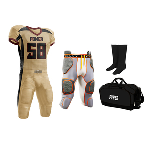 Conception personnalisée 2022 uniformes de football américain adulte respirant à manches courtes imprimé sergé 100% Polyester Kit - Product Image 3