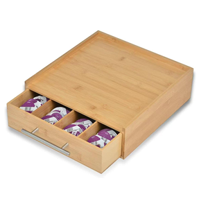 ลิ้นชักเก็บฝักกาแฟไม้ไผ่ธรรมชาติระดับพรีเมียมทําด้วยมือขายส่งราคาดีจากเวียดนาม - Product Image 6