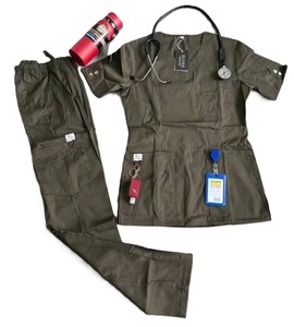 Venta superior Custom Scrubs Uniformes Traje de mujer Ropa médica Uniforme de enfermera Uniforme Scrub Sets para Hospital uniformes personalizados - Product Image 4