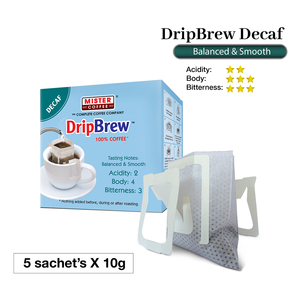 DripBrew Decaf Premium Blended Mellow Malaysian Iced Coffee Drinks Pack 5 Sachets 18-Month Shelf Life Room Temperature Storage - Product Image 5
