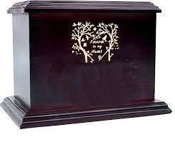 Urnas de cremación de madera de estilo americano moderno hechas a mano, urnas funerarias decorativas para hombre y mujer - Product Image 5