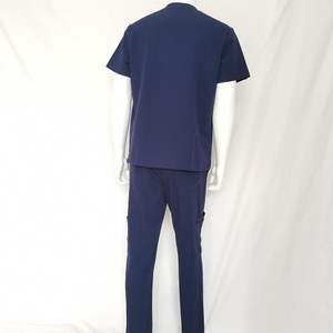 Meilleure qualité médecins col en v hommes soins infirmiers gommages uniformes ensembles gommages médicaux en gros hommes hôpital uniforme chemises et pantalons - Product Image 6