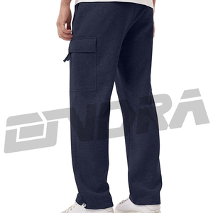 Pantalones cargo de pierna ancha azul oscuro para hombre, estilo streetwear, ajuste holgado, diseño cómodo, debe tener una pieza de moda que se vea rápida - Product Image 5