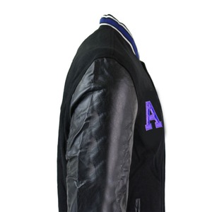 เสื้อแจ็กเก็ตเบสบอลวิทยาลัยเลตเทอร์แมนสำหรับผู้ชายเสื้อแจ็กเก็ตทีมโรงเรียนปักลายสไตล์รัดกุมสำหรับผู้ชาย - Product Image 3