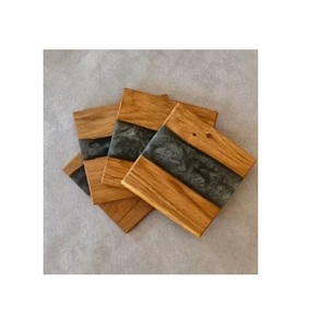 Dessous de verre en bois au design moderne Sous-verres en bois d'acacia faits à la main pour l'intérieur à bas prix - Product Image 3