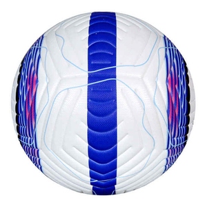 Ballon de football de taille standard en cuir PU cousu à la main avec logo personnalisé, léger, durable, pour l'entraînement et les matchs, OEM - Product Image 3