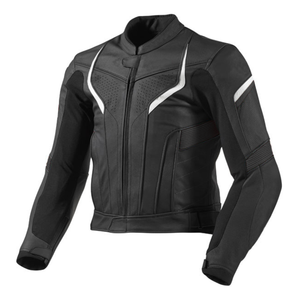 Top Selling Windproof Custom Racing Black/Red Cowhide Leather Motorbike Jacket CE Protections Sport <b>Protector</b> Custom Logo Design - Product Image 3