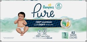 Pañales Desechables Pure Protection para Bebé, Talla 1 (7-8 kg), 82 Unidades, Prevención de Fugas 3D, Suaves, Transpirables, Absorbentes, Bordados - Product Image 4