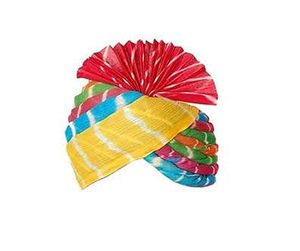 Rajasthani Cotton Jodhpuri Pachrangi Lehriya Safa Turban Meilleur pour le désherbage, l'anniversaire et la fête Holi Supply (Multicolore) - Product Image 6