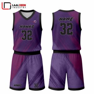 Personnalisé Personnalisable 100% Polyester Basketball Jersey Respirant Court Formation Uniforme Ensembles Été Hiver - Product Image 5