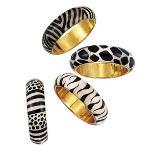 Pulsera de mosaico de hueso de estilo indio con acabado antiguo, Centro ovalado de resina en Base de latón, brazaletes con incrustaciones de hueso ecológicos - Product Image 5