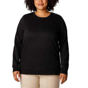 Sudadera de Mujer de Algodón con Cuello Redondo, Color Negro, Casual, Holgada, con Estampado Personalizado, para Invierno y Otoño, Color Personalizado en la Parte Delantera, Pakistán - Product Image 2